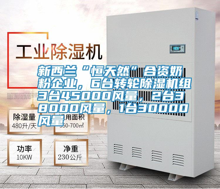 新西蘭“恒天然”合資奶粉企業(yè)，6臺轉(zhuǎn)輪除濕機組3臺45000風(fēng)量，2臺38000風(fēng)量，1臺30000風(fēng)量