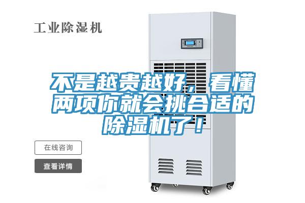 不是越貴越好，看懂兩項(xiàng)你就會挑合適的除濕機(jī)了！