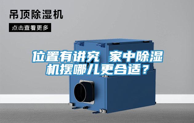 位置有講究 家中除濕機(jī)擺哪兒更合適？