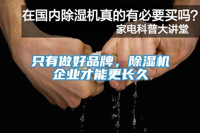 只有做好品牌，除濕機(jī)企業(yè)才能更長久