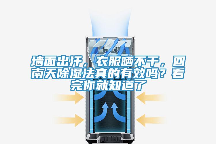 墻面出汗，衣服曬不干，回南天除濕法真的有效嗎？看完你就知道了