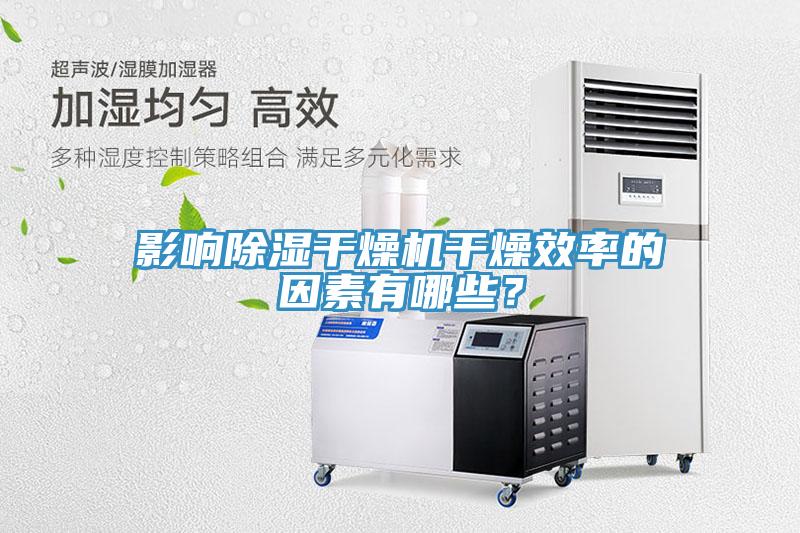 影響除濕干燥機干燥效率的因素有哪些？