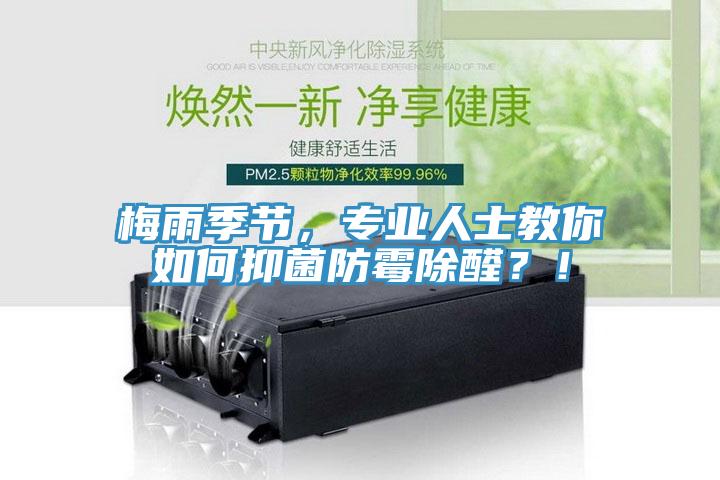 梅雨季節(jié)，專業(yè)人士教你如何抑菌防霉除醛？！