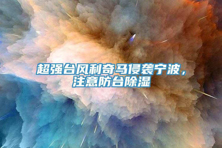 超強臺風(fēng)利奇馬侵襲寧波，注意防臺除濕
