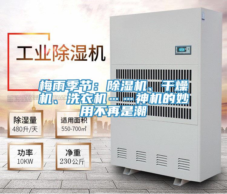 梅雨季節(jié)：除濕機(jī)、干燥機(jī)、洗衣機(jī)……神機(jī)的妙用不再是潮