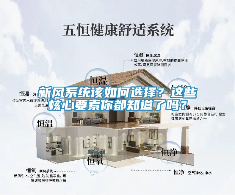 新風(fēng)系統(tǒng)該如何選擇？這些核心要素你都知道了嗎？