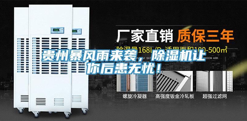 貴州暴風(fēng)雨來(lái)襲，除濕機(jī)讓你后患無(wú)憂！