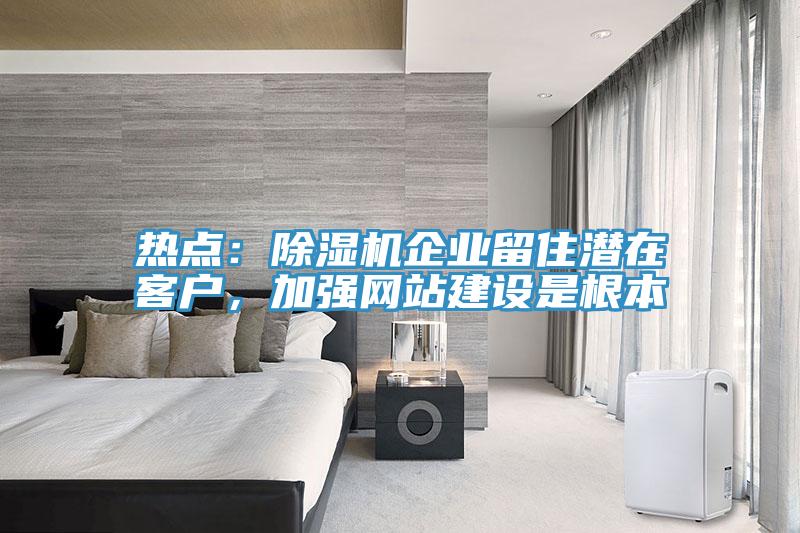 熱點：除濕機企業(yè)留住潛在客戶，加強網(wǎng)站建設(shè)是根本