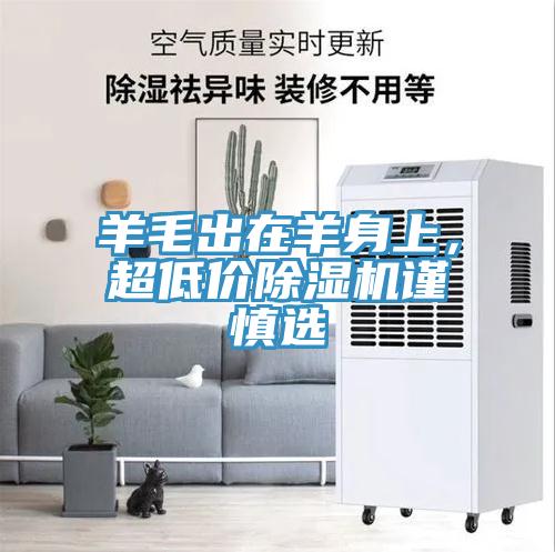 羊毛出在羊身上，超低價除濕機謹(jǐn)慎選