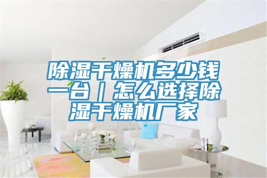 除濕干燥機(jī)多少錢(qián)一臺(tái)｜怎么選擇除濕干燥機(jī)廠家