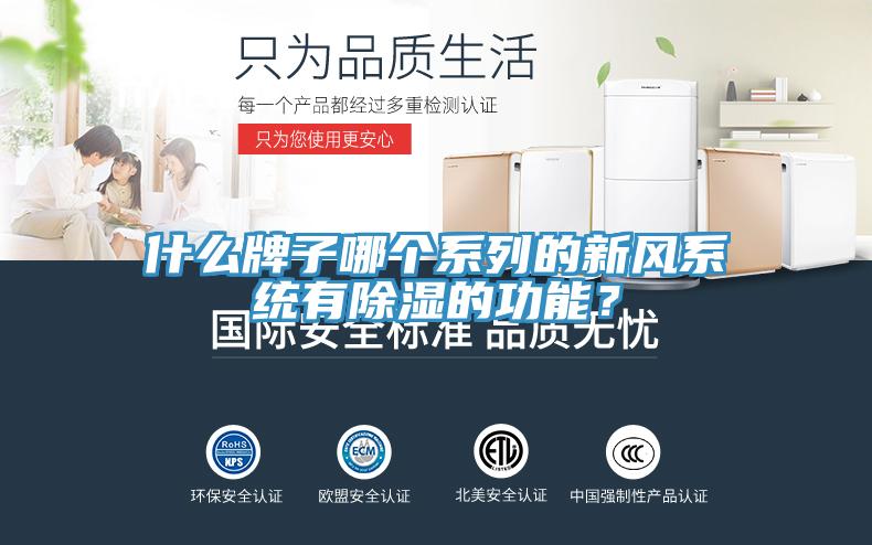 什么牌子哪個系列的新風(fēng)系統(tǒng)有除濕的功能？