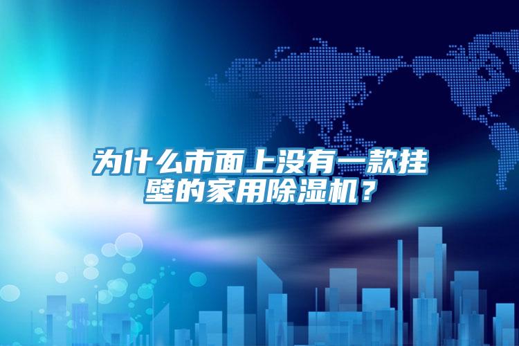 為什么市面上沒有一款掛壁的家用除濕機(jī)？