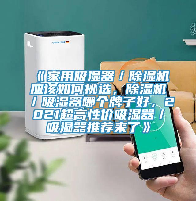 《家用吸濕器／除濕機(jī)應(yīng)該如何挑選，除濕機(jī)／吸濕器哪個(gè)牌子好，2021超高性價(jià)吸濕器／吸濕器推薦來(lái)了》