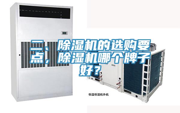 二、除濕機的選購要點，除濕機哪個牌子好？