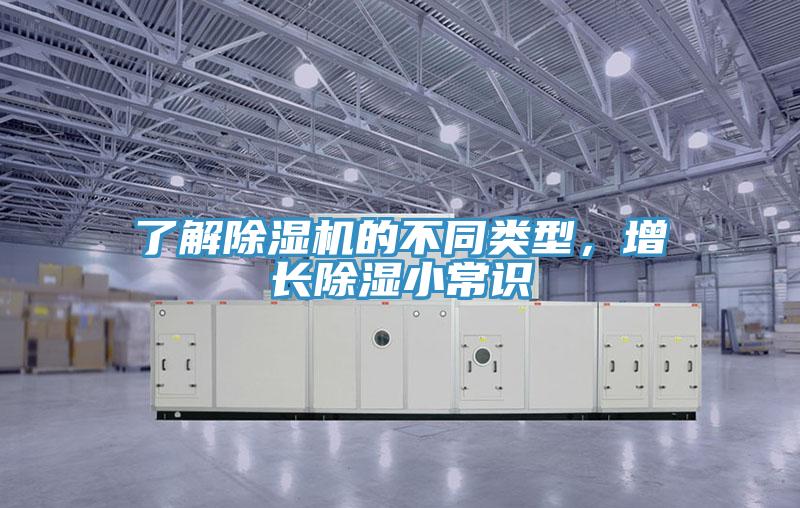 了解除濕機的不同類型，增長除濕小常識
