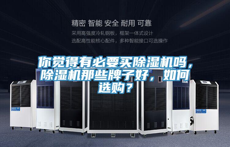 你覺得有必要買除濕機嗎，除濕機那些牌子好，如何選購？