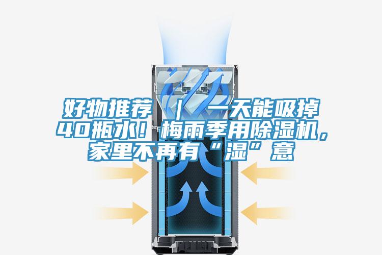 好物推薦 ｜ 一天能吸掉40瓶水！梅雨季用除濕機，家里不再有“濕”意