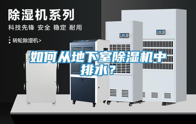 如何從地下室除濕機中排水？