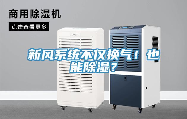 新風(fēng)系統(tǒng)不僅換氣！也能除濕？