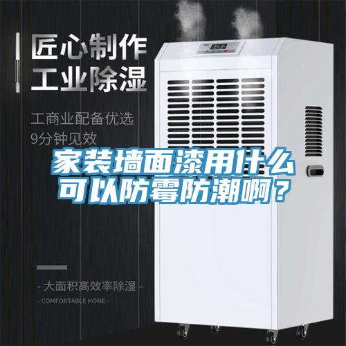 家裝墻面漆用什么可以防霉防潮??？