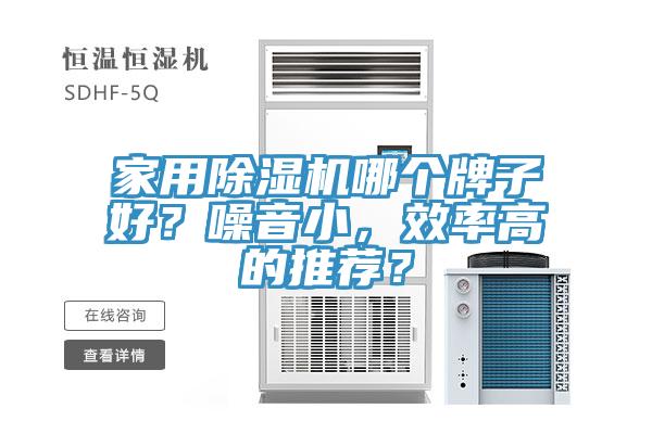 家用除濕機(jī)哪個牌子好？噪音小，效率高的推薦？