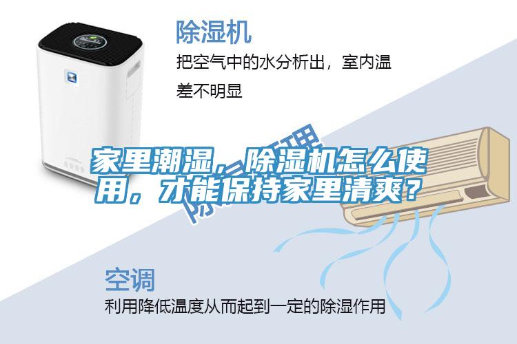家里潮濕，除濕機(jī)怎么使用，才能保持家里清爽？