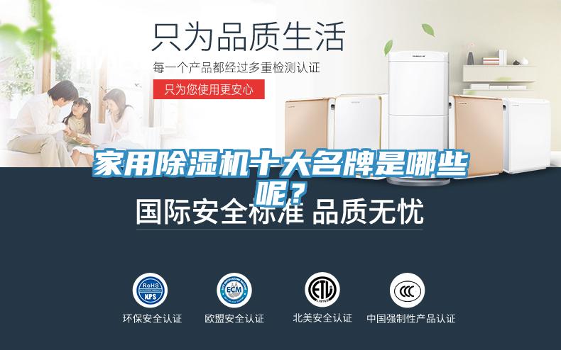 家用除濕機十大名牌是哪些呢？