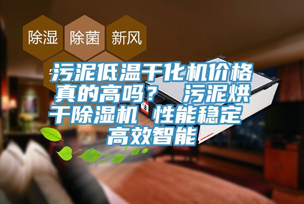 污泥低溫干化機(jī)價格真的高嗎？ 污泥烘干除濕機(jī) 性能穩(wěn)定 高效智能