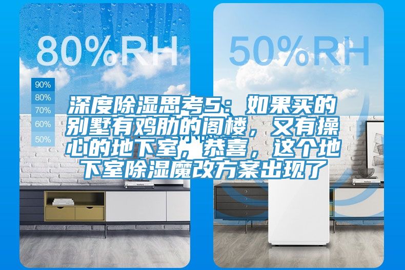 深度除濕思考5：如果買的別墅有雞肋的閣樓，又有操心的地下室，恭喜，這個(gè)地下室除濕魔改方案出現(xiàn)了