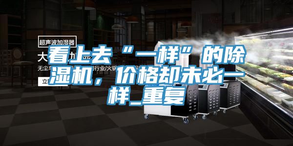 看上去“一樣”的除濕機(jī)，價格卻未必一樣_重復(fù)