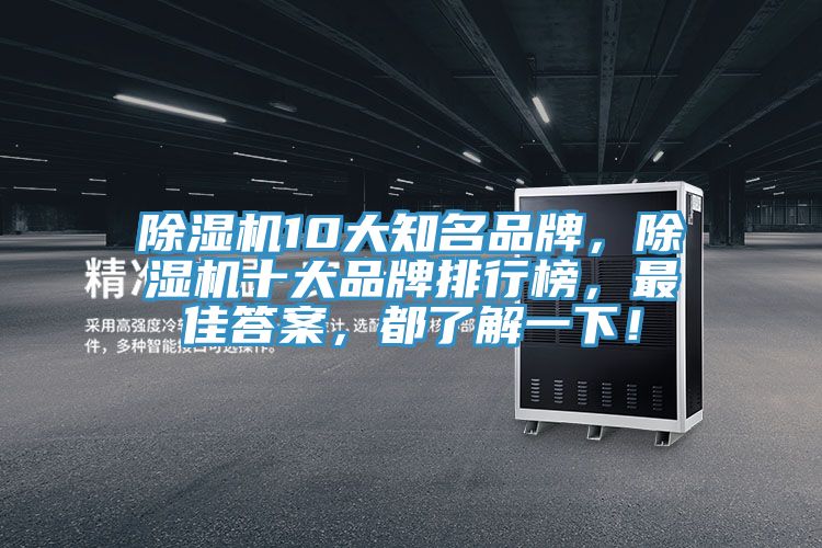 除濕機10大知名品牌，除濕機十大品牌排行榜，最佳答案，都了解一下！