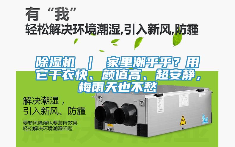 除濕機(jī) ｜ 家里潮乎乎？用它干衣快、顏值高、超安靜，梅雨天也不愁