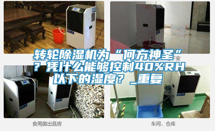 轉輪除濕機為“何方神圣”？憑什么能夠控制40%RH以下的濕度？_重復