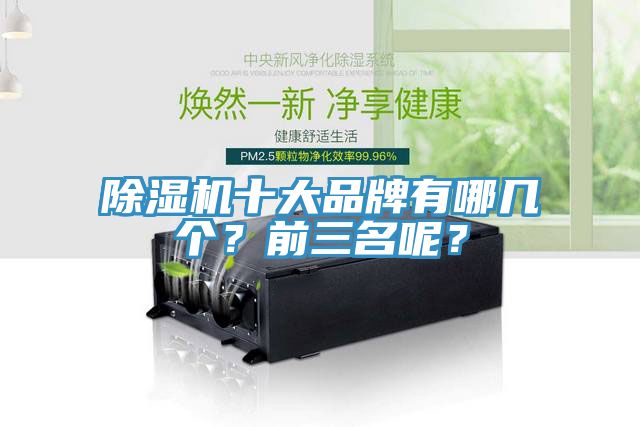 除濕機十大品牌有哪幾個？前三名呢？