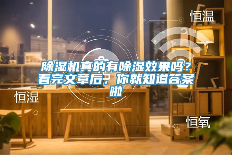 除濕機真的有除濕效果嗎？看完文章后，你就知道答案啦