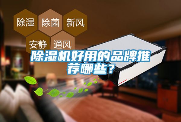 除濕機好用的品牌推薦哪些？