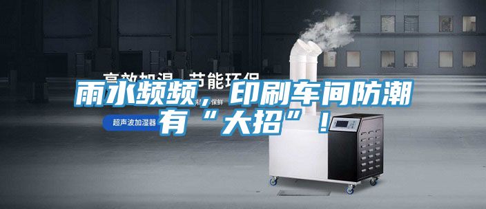 雨水頻頻，印刷車間防潮有“大招”！