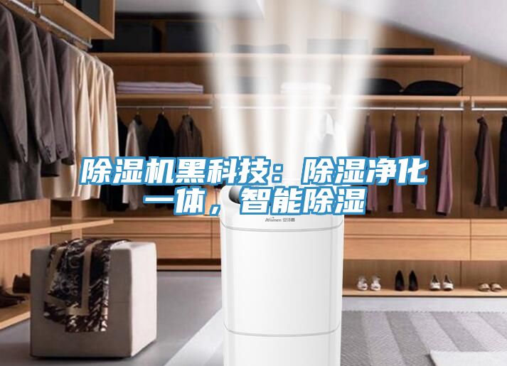 除濕機黑科技：除濕凈化一體，智能除濕