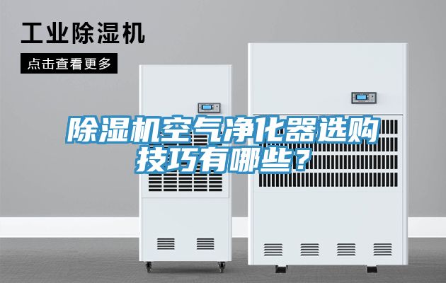 除濕機空氣凈化器選購技巧有哪些？