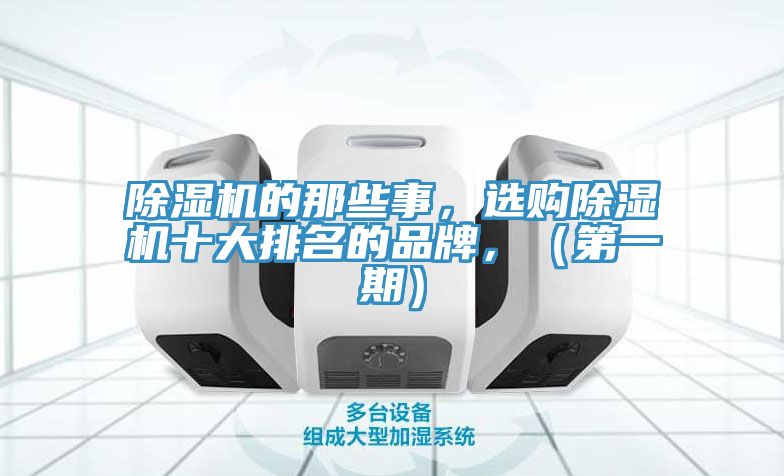 除濕機(jī)的那些事，選購(gòu)除濕機(jī)十大排名的品牌，（第一期）