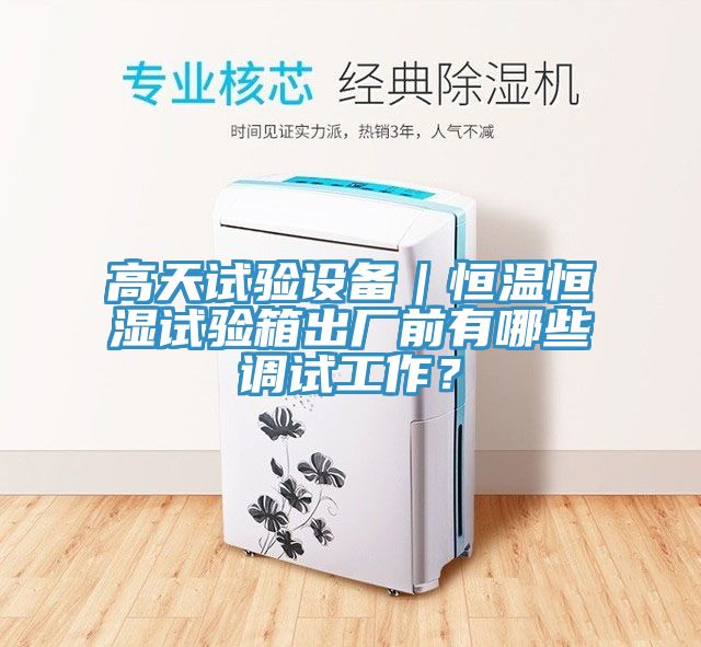 高天試驗設備｜恒溫恒濕試驗箱出廠前有哪些調(diào)試工作？